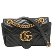 Pre-owned Leather gucci-bags Gucci Vintage , Black , Dames