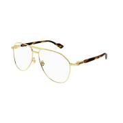 Goud Transparante Zonnebril Gg1220S Gucci , Yellow , Unisex