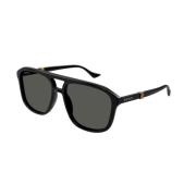 Zwart Grijs Zonnebril Gg1494S 001 Gucci , Black , Heren