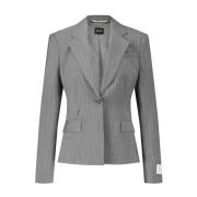 Gestreepte Blazer met Rits Hugo Boss , Gray , Dames