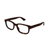 Stijlvolle Havana Frame Bril Gucci , Brown , Unisex