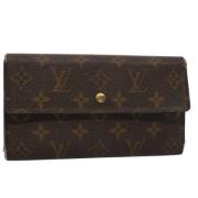 Pre-owned Canvas wallets Louis Vuitton Vintage , Brown , Dames