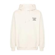 Slogan Hoodie Beige Katoen Logo Drole de Monsieur , Beige , Heren