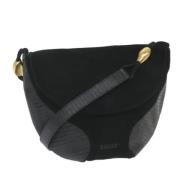 Pre-owned Suede shoulder-bags Bally Pre-owned , Black , Dames