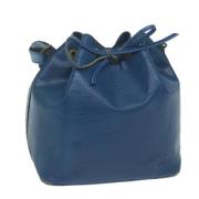 Pre-owned Leather shoulder-bags Louis Vuitton Vintage , Blue , Dames