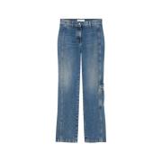 High-waisted Faded Jeans Cargo Zak IRO , Blue , Dames