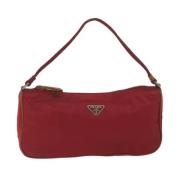 Pre-owned Nylon pouches Prada Vintage , Red , Dames