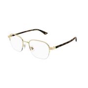 Gouden Frame Zonnebril Verhoogt Je Stijl Montblanc , Yellow , Unisex