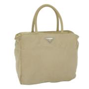 Pre-owned Nylon totes Prada Vintage , Beige , Dames