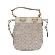 Pre-owned Leather shoulder-bags Coach Pre-owned , Beige , Dames