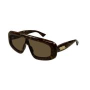 Bruin Havana Zonnebril Bv1281S Model Bottega Veneta , Brown , Dames