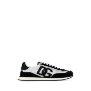 Mesh & Suede Aria Sneakers Dolce & Gabbana , Multicolor , Heren