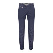 Donkerblauwe Katoenen Broek Slim Fit Gardeur , Blue , Heren