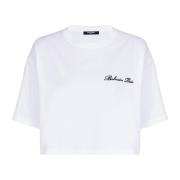 T-shirt met handtekeningborduursel Balmain , White , Dames