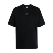 Klassiek Zwart T-shirt en Polo Drole de Monsieur , Black , Heren