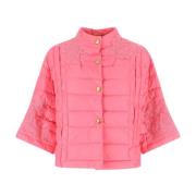 Stijlvolle Roze Nylon Donsjas Ermanno Scervino , Pink , Dames