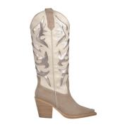 Geborduurde hoge hak cowboylaars Alma EN Pena , White , Dames