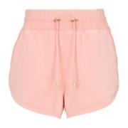 Shorts met vintage borduursel Balmain , Pink , Dames