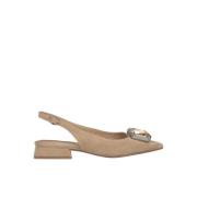 Steenversierde platte schoen Alma EN Pena , Beige , Dames