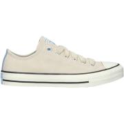 Beige Suède Lage Top Sneakers Converse , Beige , Dames