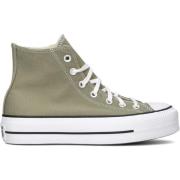 Groene Hoge Lift Platform Sneakers Converse , Green , Dames