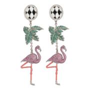 Flamingo hanger oorbellen Balmain , Multicolor , Dames
