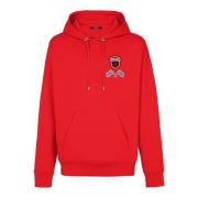 Racing hoodie Balmain , Red , Heren