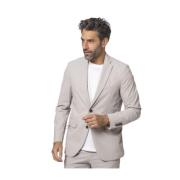 Beige patroon technische blazer RRD , Beige , Heren