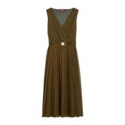 Bloemen Kant Midi Jurk Max Mara Studio , Brown , Dames