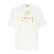 Casual Katoenen T-shirt Vetements , White , Heren