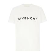 Casual Katoenen T-Shirt Givenchy , White , Heren