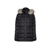 NG Zwarte Jas Tommy Hilfiger , Black , Dames