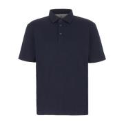 Klassiek Polo Shirt voor Mannen Brunello Cucinelli , Blue , Heren