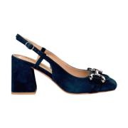 Vierkante hak gesp schoen Alma EN Pena , Blue , Dames