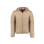 Aansluitende Hooded Lichtgewicht Donsjas Jott , Beige , Heren