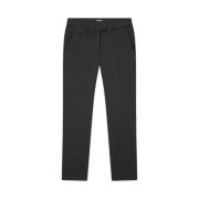 Zwarte Slim Chino Broek Dondup , Black , Dames