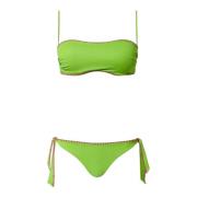 Groene Lurex Bikini Set Twinset , Green , Dames