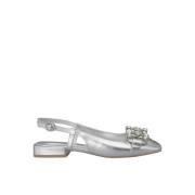 Gesp Rhinestone Platte Schoen Alma EN Pena , Gray , Dames