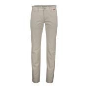 Beige Katoenen Chino Broek MAC , Beige , Heren