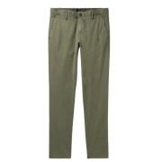 Groene Straight Fit Broek Incotex , Green , Heren