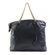 Pre-owned Leather totes Louis Vuitton Vintage , Black , Dames