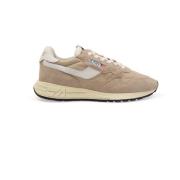 Lage Man Nylon Sneakers Wit Autry , Beige , Heren