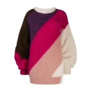 Mohair Alpaca Wool Oversized Sweater Circus Hotel , Multicolor , Dames