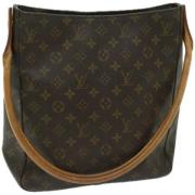 Pre-owned Canvas shoulder-bags Louis Vuitton Vintage , Brown , Dames