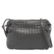 Pre-owned Leather crossbody-bags Bottega Veneta Vintage , Gray , Dames