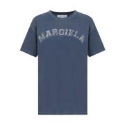 Blauwe Tshirt Maison Margiela , Blue , Dames