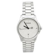 Pre-owned Stainless Steel watches Gucci Vintage , Gray , Dames