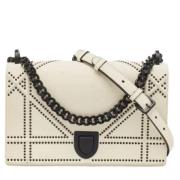 Pre-owned Leather dior-bags Dior Vintage , White , Dames