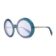 Turquoise Ronde Zonnebril met UV-bescherming Emilio Pucci , Blue , Dam...