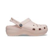 Klassieke Plateauklomp voor Dames Crocs , Beige , Dames